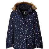 Ripzone Girls' Pecan Winter Jacket, Kids', Ski, Insulated, Hooded, Packable Front_Flat