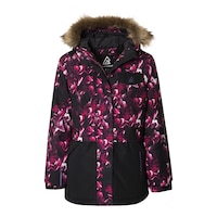 Ripzone Girls' Chipmunk Winter Jacket, Kids', Ski, Insulated, Hooded, Packable Front_Flat