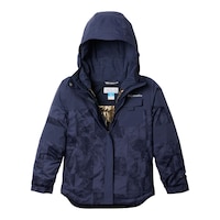 Columbia Girls' Mighty Mogul II Winter Jacket, Kids', Ski, Insulated, Waterproof, Hooded Front_Flat