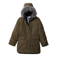Columbia Girls' Suttle Mountain Long Winter Jacket, Kids', Insulated, Waterproof, Hooded Front_Flat