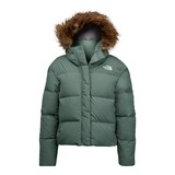 The North Face Girls' Dealio City Winter Jacket, Kids', Puffer, Insulated, Waterproof, Hooded Front_Flat