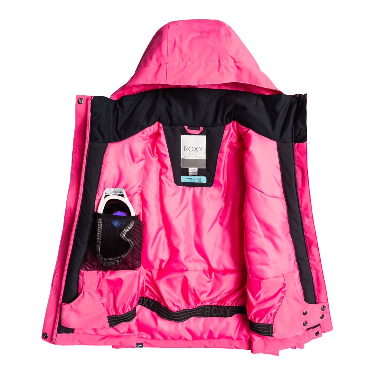 Roxy Girls' Galaxy Winter Jacket, Kids', Ski, Insulated