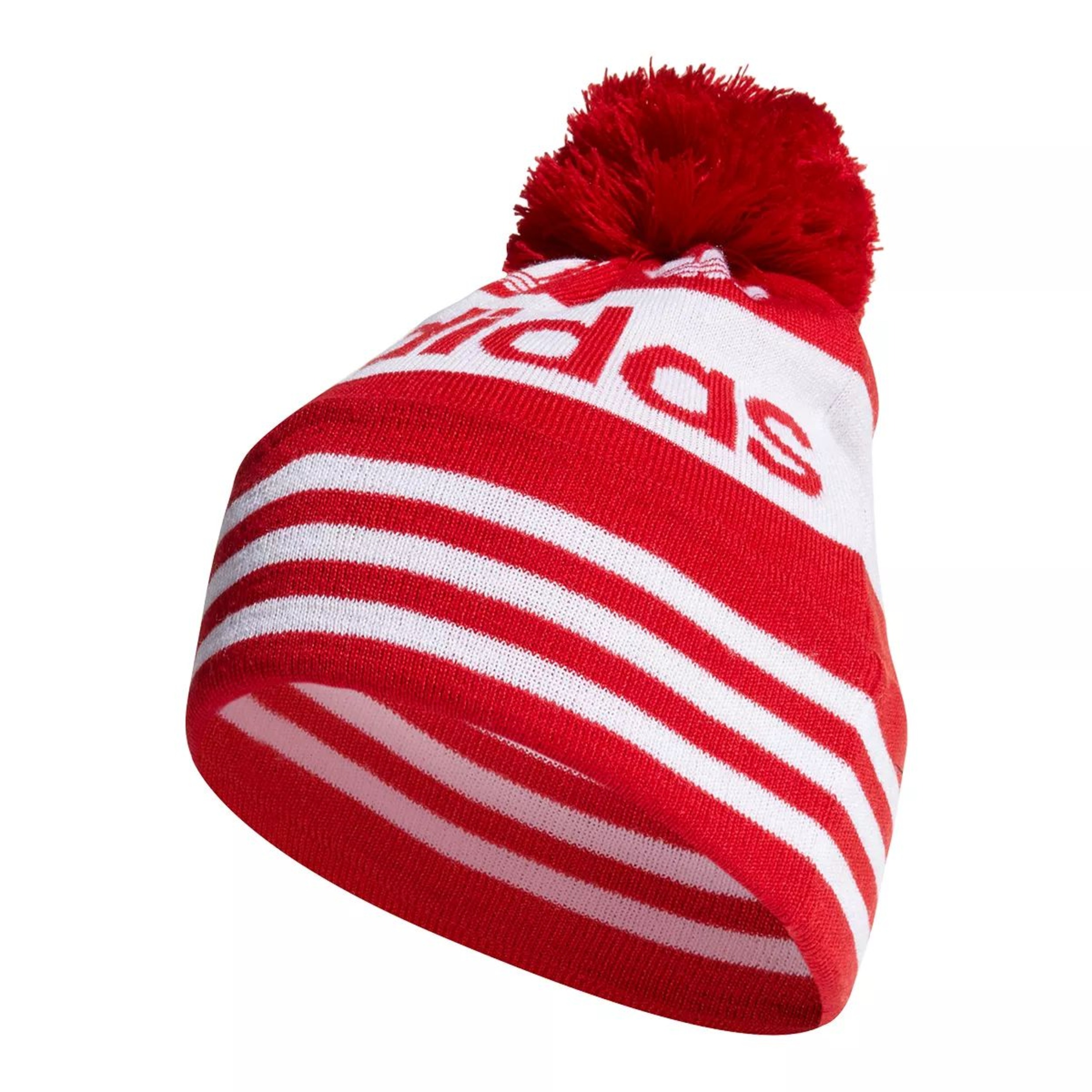 adidas Originals Men's AC Jacquard Pom Beanie Front_Angled_Left