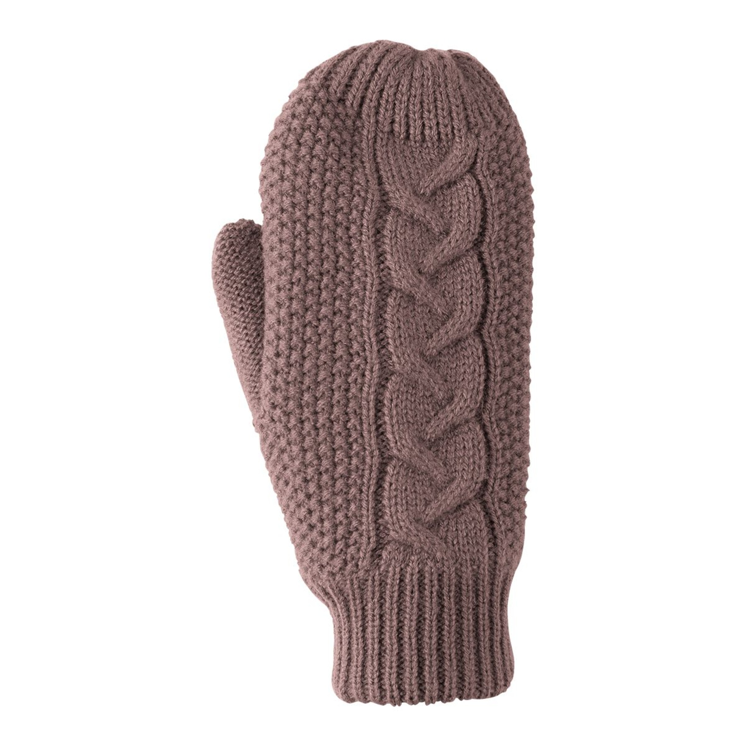 The North Face Women's Cable Minna Mitts Back_Flat