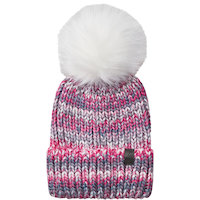 Ripzone Girls' Rainbow Pom Toque Front_Flat
