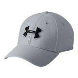 Under Armour Men's Heather Blitzing 3.0 Hat - Steel / Black Front_Angled_Left