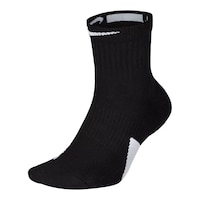 Nike Men's Elite Mid Basketball Socks Front_Angled_Left