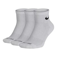 Nike Everyday Plus Quarter Socks, Breathable, 3-Pack Front_Angled_Left