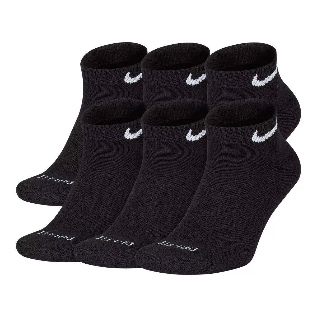 Nike Men's Everyday Plus Low Socks, Moisture-Wicking, 6-Pack | SportChek