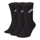 Nike Men's NSW Futura Crew Sock - 3 Pack - Black Front_Angled_Left