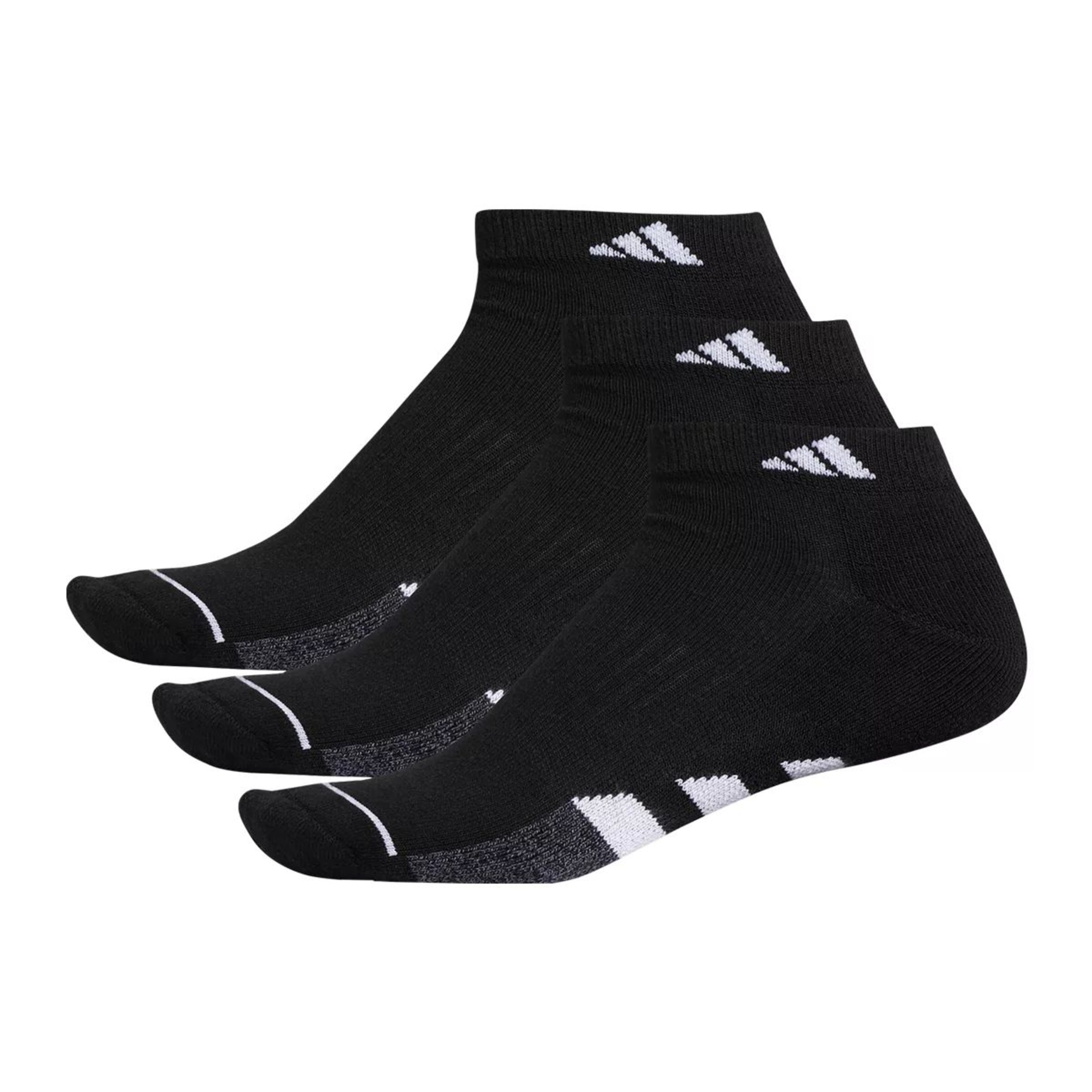 adidas Men's 3-Stripe Cushion III Low Socks - 3 pk