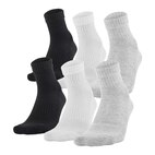Under Armour Men's Elevated + Crew Socks, Padded, 3-Pack