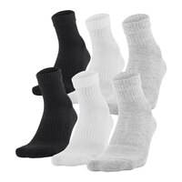 Under Armour Men's Training Quarter Socks - 6 pk Front_Three_Fourths_Angled_Left
