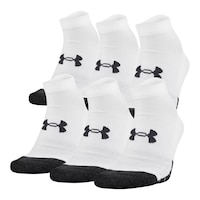 Under Armour Men's Performance Socks 6pk Front_Angled_Left