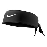 Nike Dri-FIT Head Tie 3.0 - White/Black Front_Angled_Left