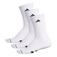 adidas Men's Cushioned II Crew Socks, Moisture-Wicking, 3-Pack Side_Left