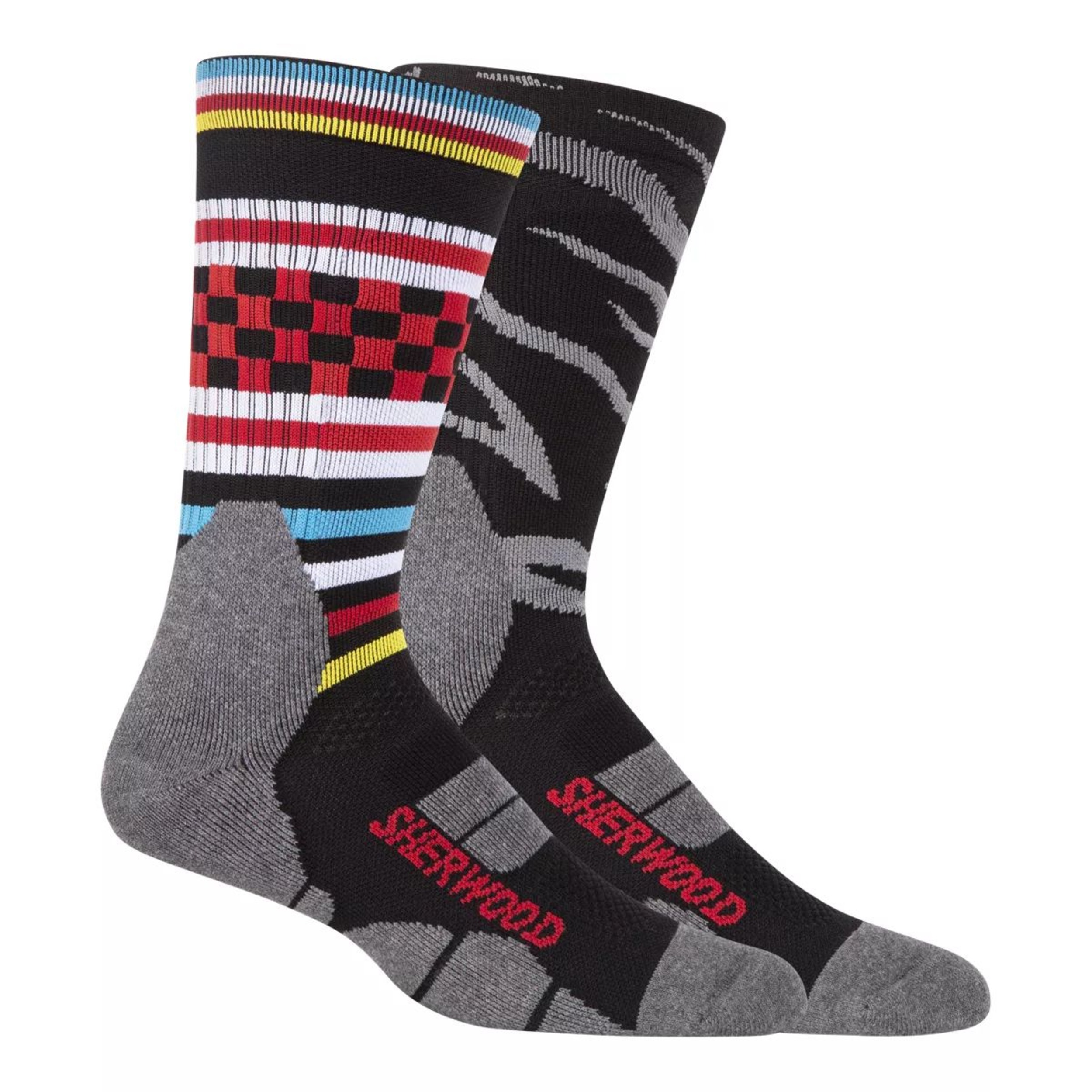 Sherwood Men's Fashion Compression Hockey Socks, 2-Pack Side_Right