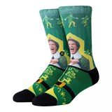 Stance Men's Elf "I Know Him" Crew Socks Front_Angled_Left