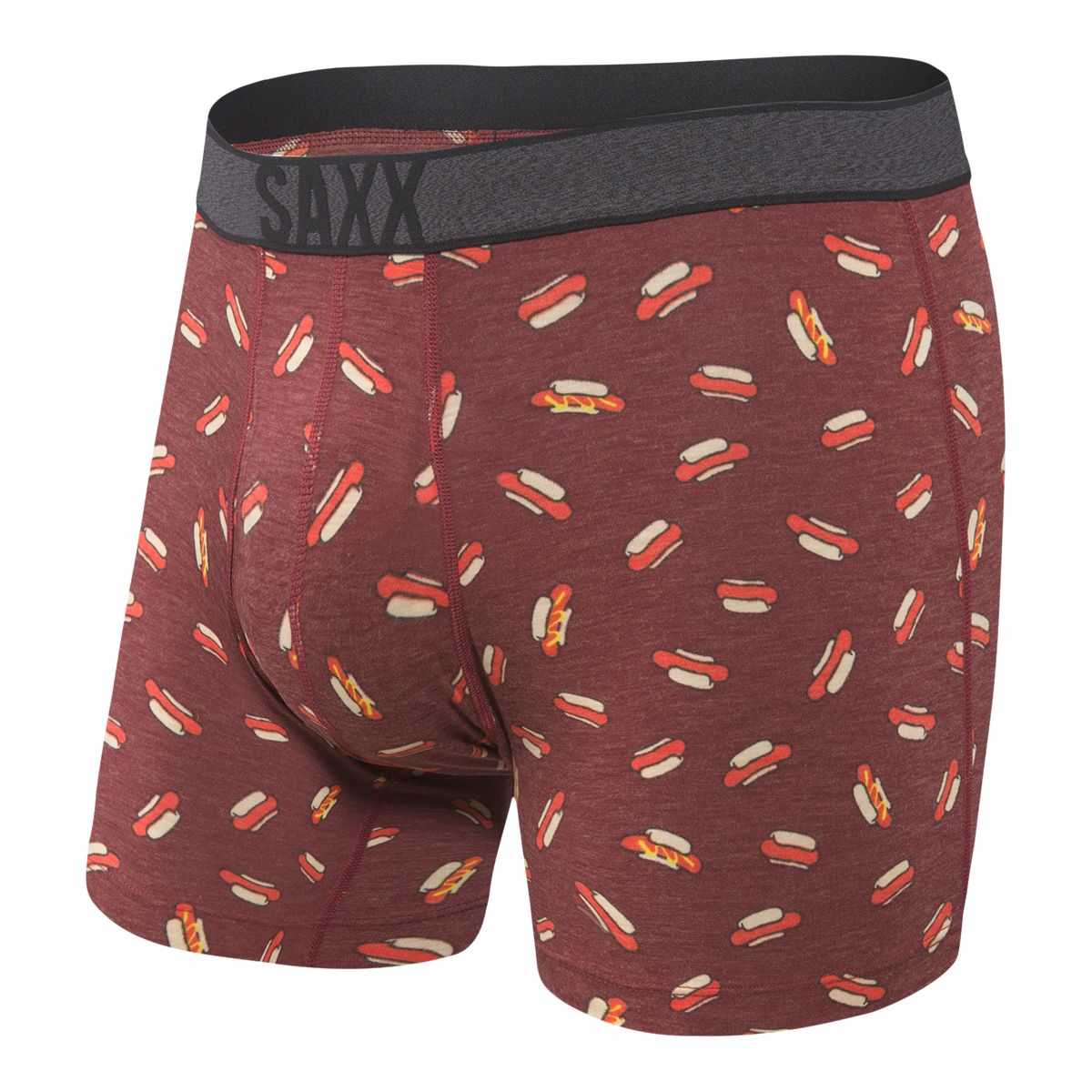 SAXX Sport Mesh Stretch Boxer Briefs - Men's Boxers in Orange