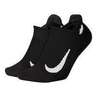 Nike Men's Run Multiplier No-Show Socks - 2 Pack Front_Angled_Left