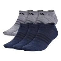 adidas Men's Superlite II No-Show Socks 6pk Front_Angled_Left