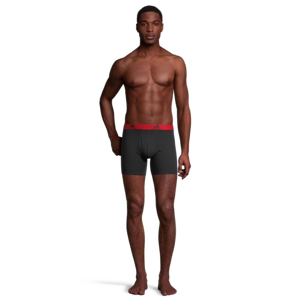 adidas Stretch Cotton Men's Boxer Brief, Underwear, Quick-Dry