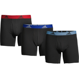 adidas Stretch Cotton Men's Boxer Brief, Underwear, Quick-Dry Front_Flat