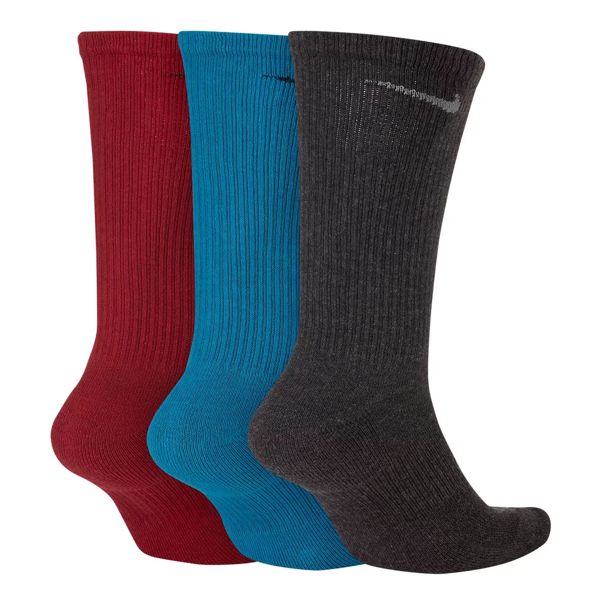 Nike Men's Everyday Plus Crew Socks, Moisture-Wicking, 3-Pack Back_Angled_Right