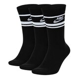 Nike Men’s Sportswear Futura Stripes Lightweight Compression Crew Sock - 3 Pack - White Front_Angled_Left