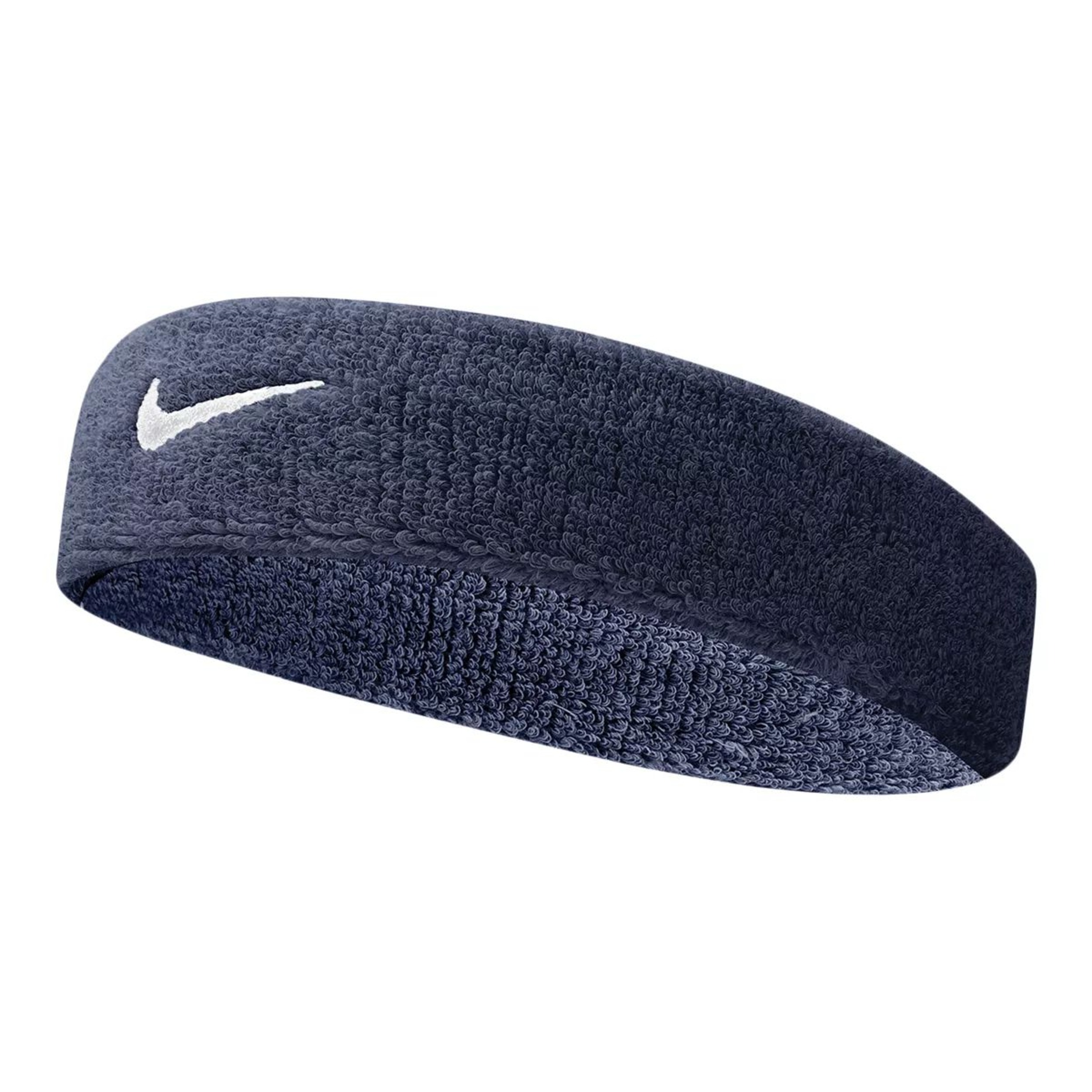 Nike Swoosh Stretchy Headband Front_Angled_Left