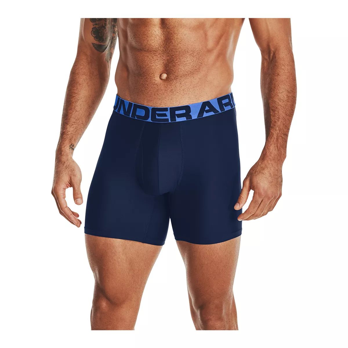 Under Armour Tech 6 Inch Men's Boxer Brief, Underwear, Moisture-Wicking
