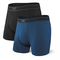 SAXX Men's Daytripper Moisture-Wicking Boxer Briefs With Fly - 2-pk Front_Angled_Left