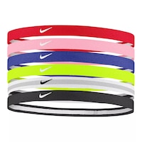 Nike Girls' Swoosh Sport Headband - 6pk Front_Angled_Left