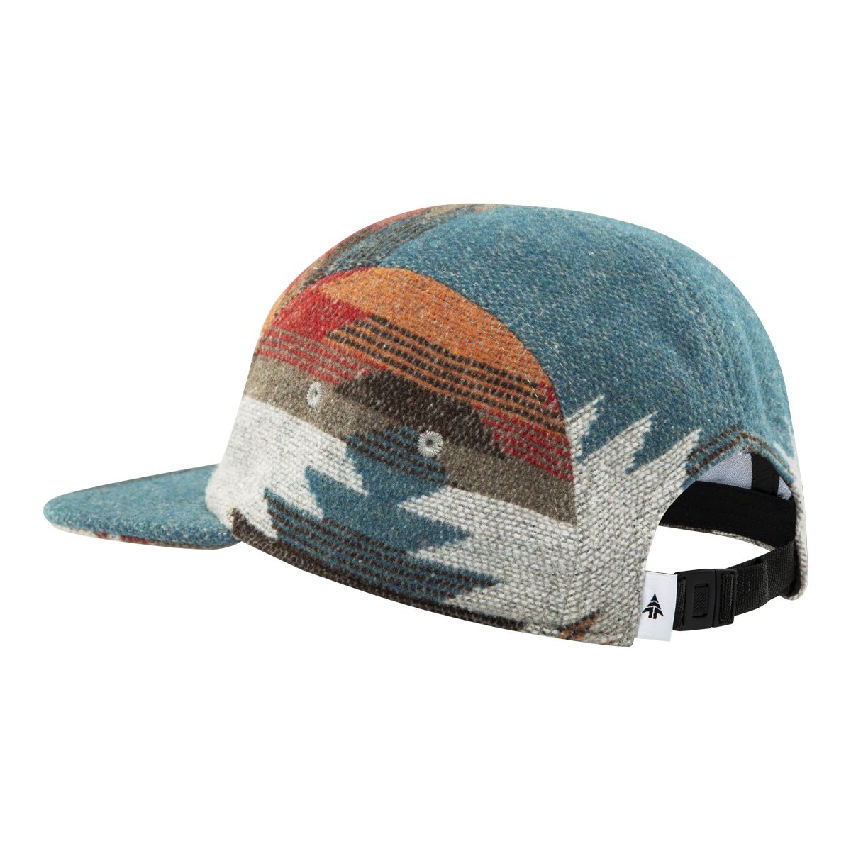 Woods Men's Wool 5-Panel Hat Back_Angled_Left