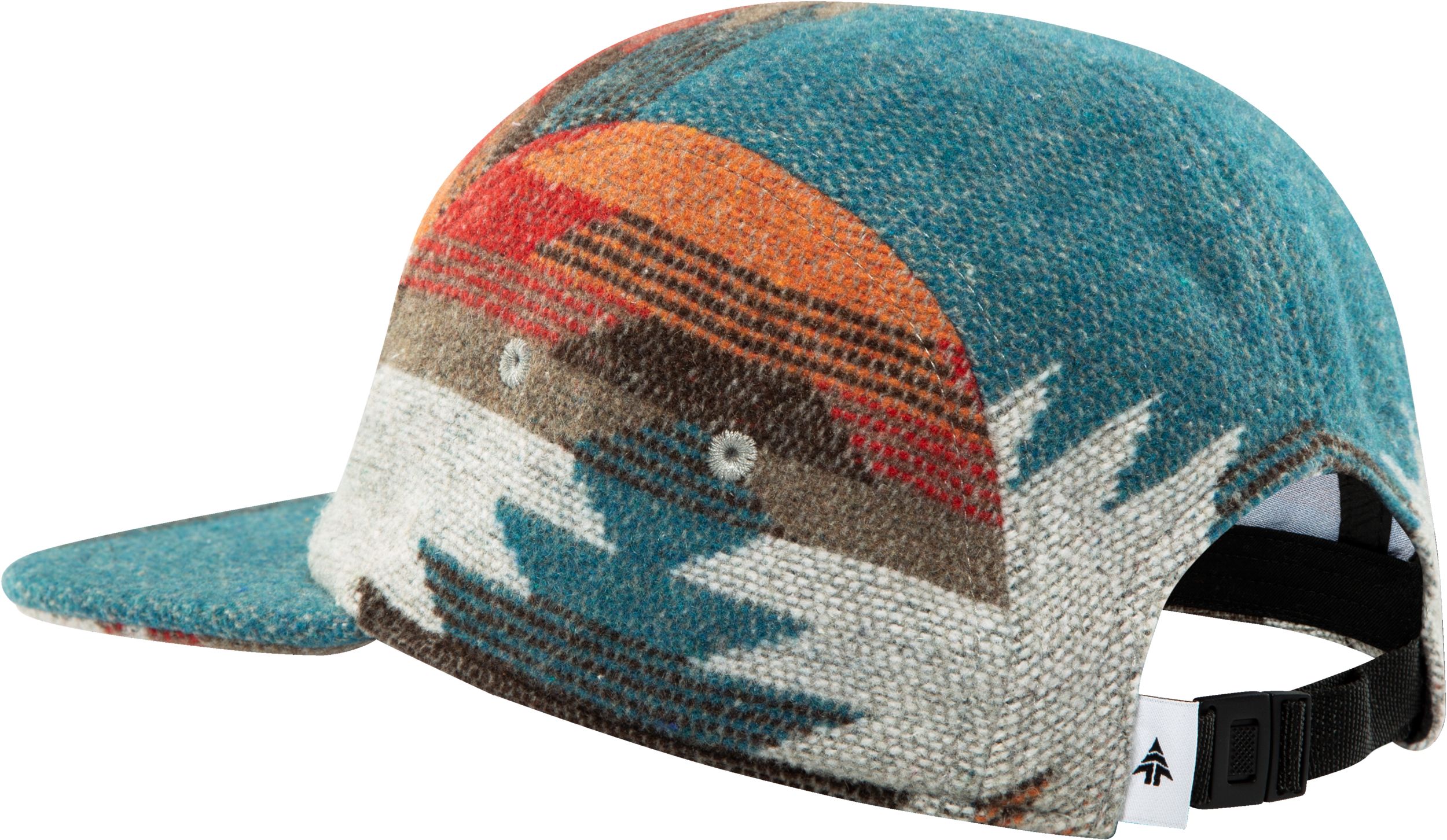 Woods Men's Wool 5-Panel Hat Back_Angled_Left