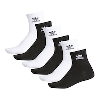 adidas Originals Men's Knit In Trefoil Quarter Socks - 6 Pack Side_Left