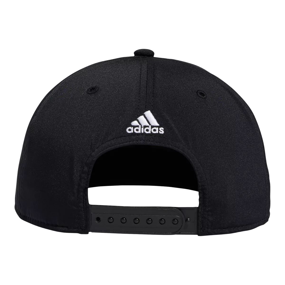 adidas Men's 3 Bar Snapback Hat Back_Flat
