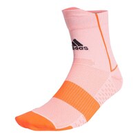 adidas Men's Run Zero Quarter Socks Front_Angled_Left