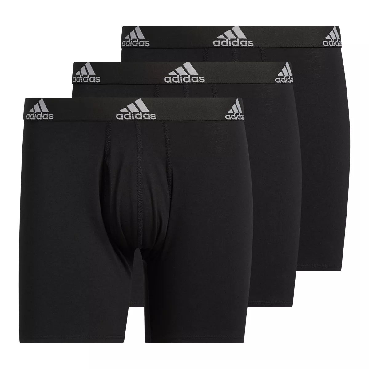 adidas Stretch Cotton Men's Boxer Brief, Underwear, Quick-Dry