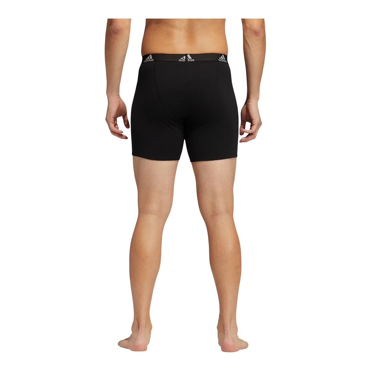 adidas Stretch Cotton Men's Boxer Brief, Underwear, Quick-Dry