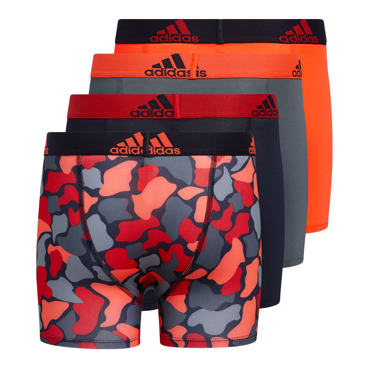 adidas Sport Performance Graphic Boys' Boxer Brief, Underwear, Tagless