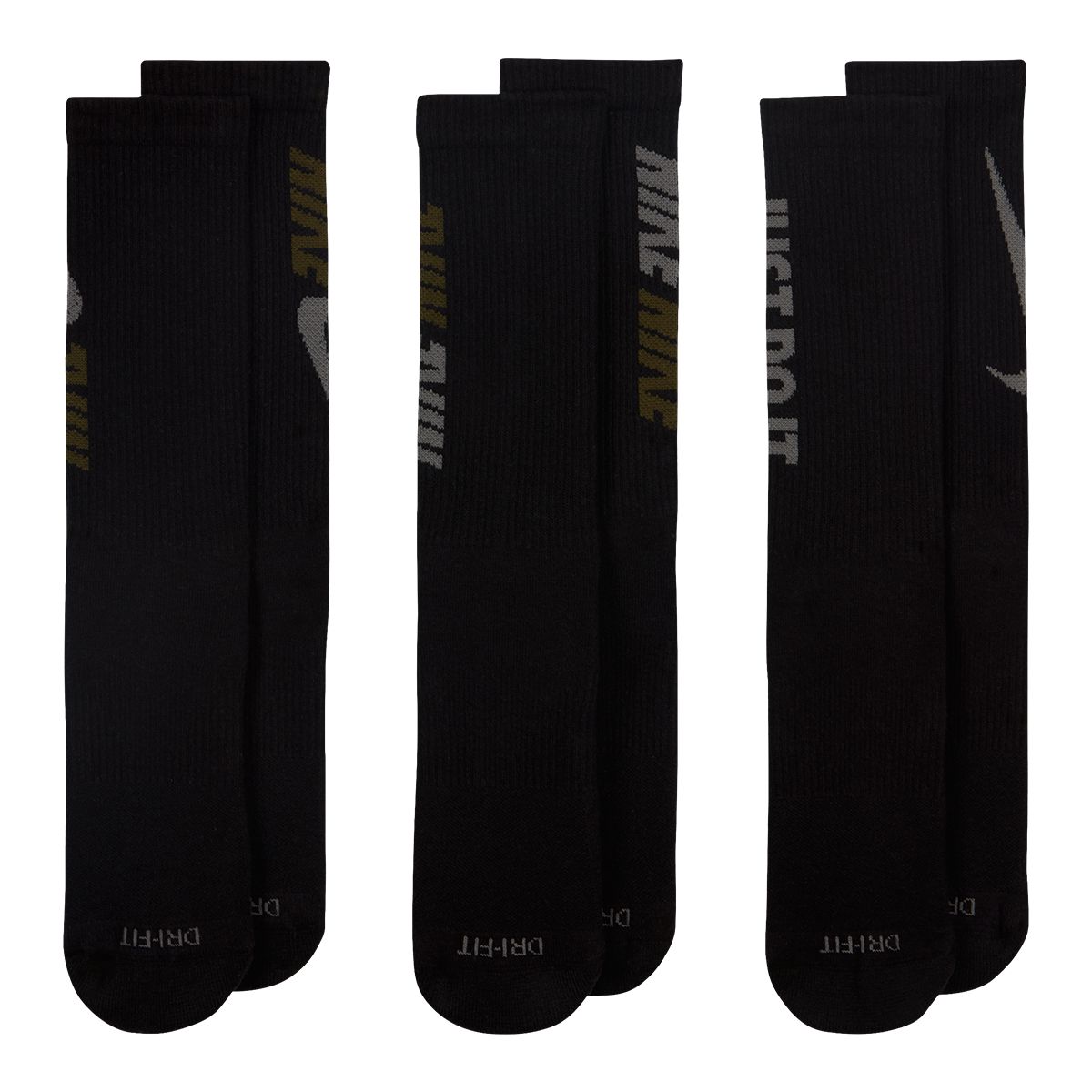 Nike Men's Everyday Plus Graphic Cushioned Crew Socks - 3 Pack