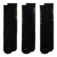 Nike Men's Everyday Plus Graphic Cushioned Crew Socks - 3 Pack Front_Flat