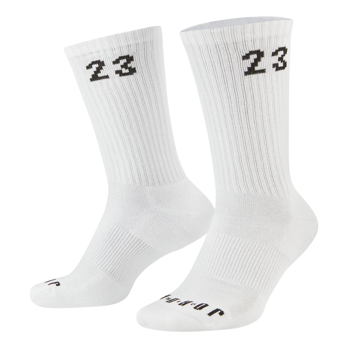 Nike Men's Jordan Essentials Crew Socks - 3 Pack Front_Angled_Left