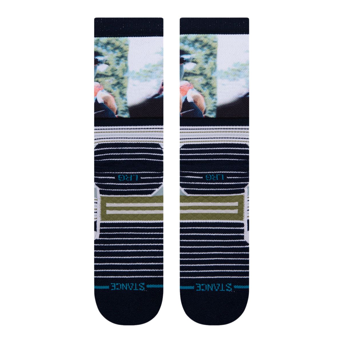Stance Men's Golden Bear Golf Crew Socks, Moisture-Wicking