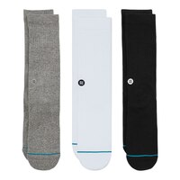 Stance Men's Uncommon Icon Crew Socks - 3 Pack Front_Flat