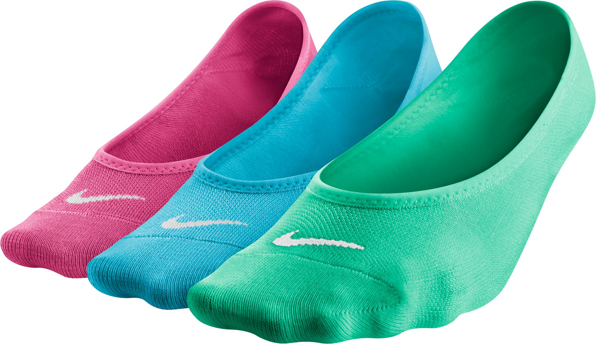 Nike Women's Lightweight NoShow Footie Socks, Breathable, 3Pack