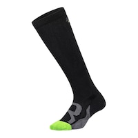 2XU Women's Recovery Compression Socks, Breathable Front_Angled_Left
