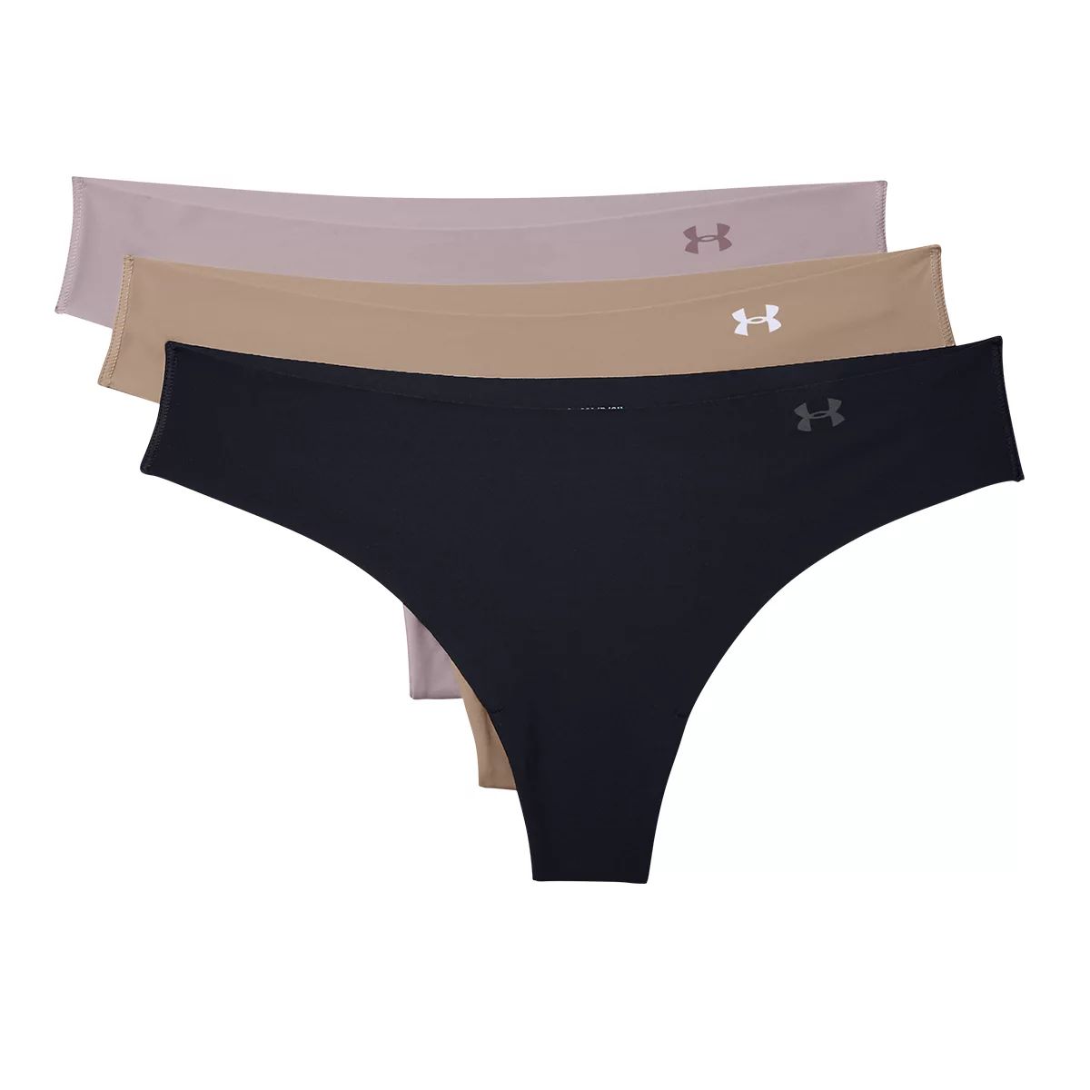 Women's Seamless Nude Thong Panties Underwear, 4-Pack
