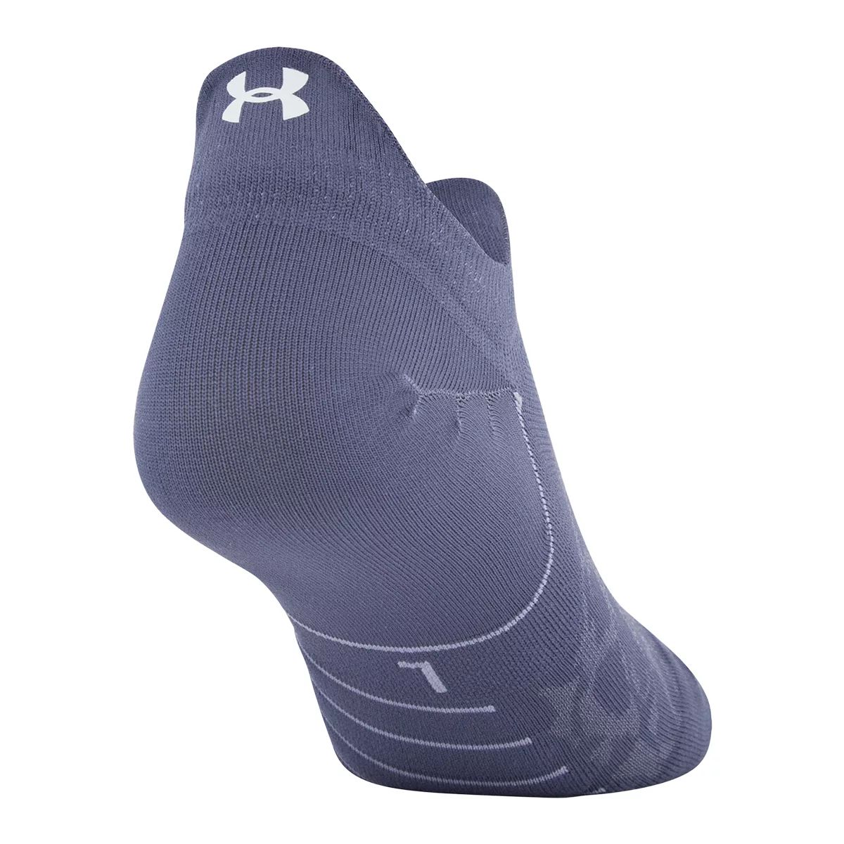 Under Armour Women's Breathe No-Show Socks, Moisture-Wicking, 3-Pack Bottom_Plunge